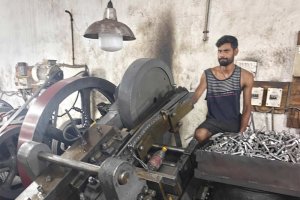 Machine Operator at Work